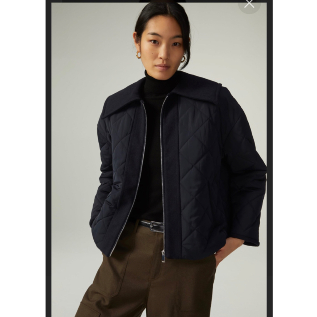 ZARA コントラストパフジャケット　S