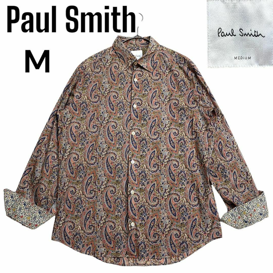 Paul Smith(ポールスミス)のポールスミス　現行タグ　美品✨　総柄　ペイズリー　カジュアルシャツ　M メンズのトップス(シャツ)の商品写真