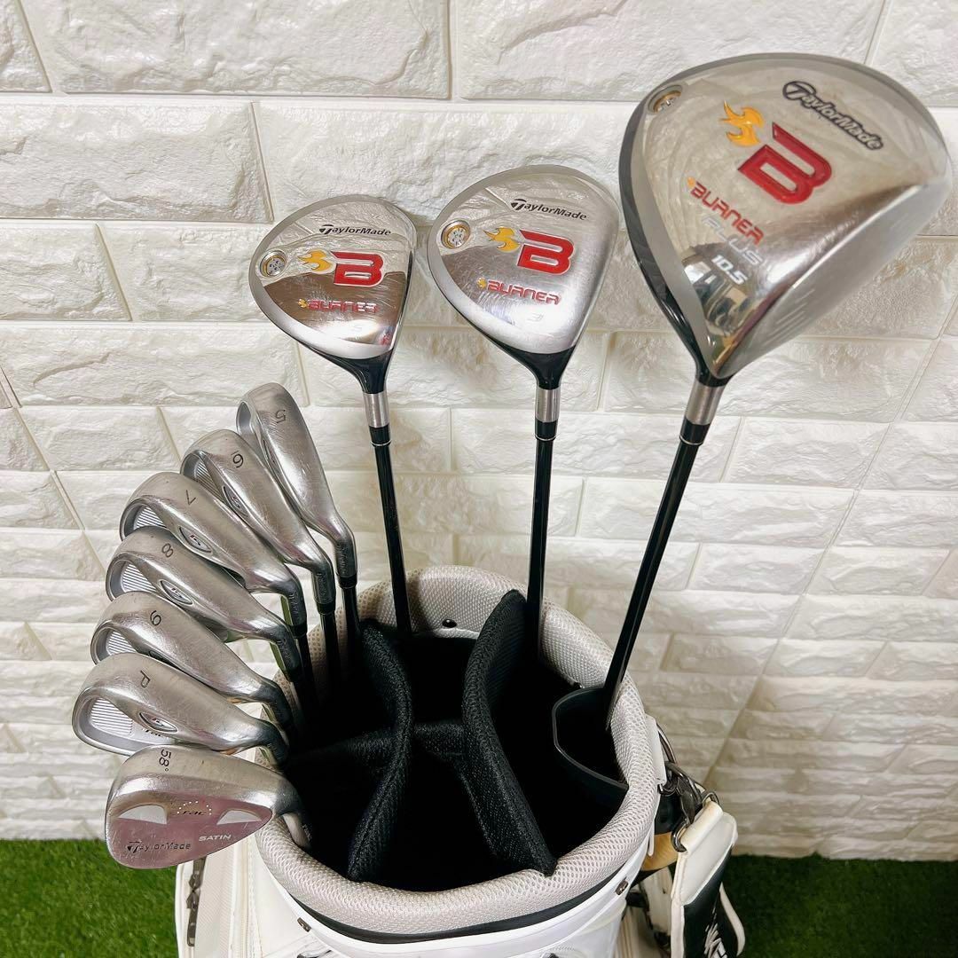 【良品】taylormade BURNER テーラーメイド  メンズゴルフセット