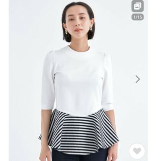 BORDERS at BALCONY - ボーダーズアットバルコニー カットソー 38の