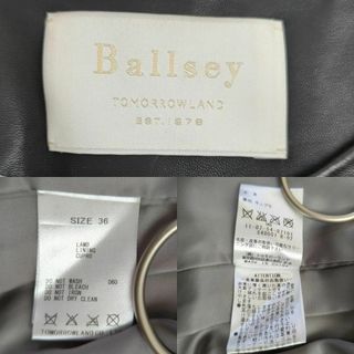 Ballsey - 未使用級美品✨Ballsey 羊革ノーカラーレザージャケット 36