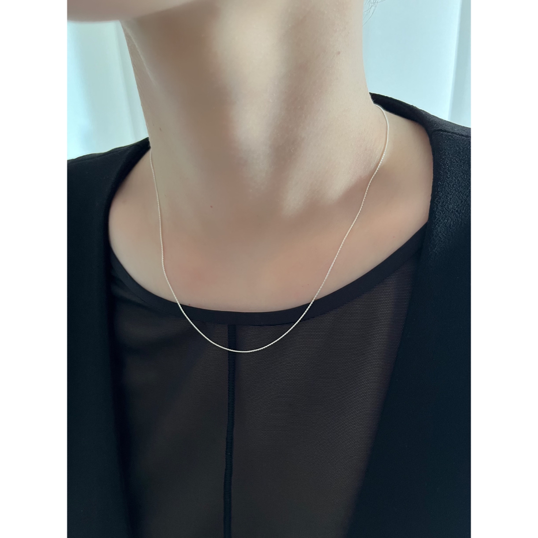 トゥデイフル Thin Necklace (Silver925)