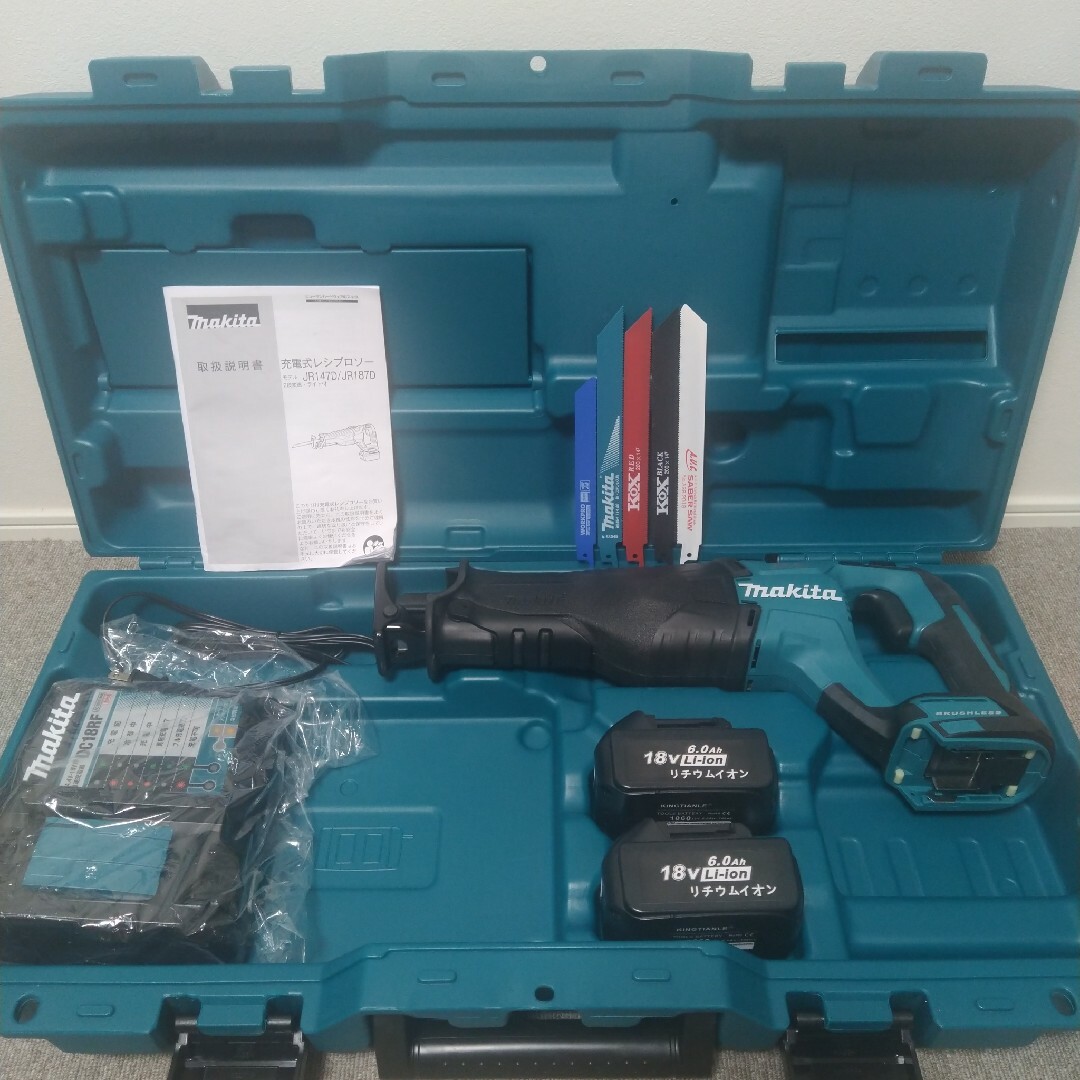 Makita - 超美品! マキタ 18V 充電式レシプロソー JR187D セットの通販