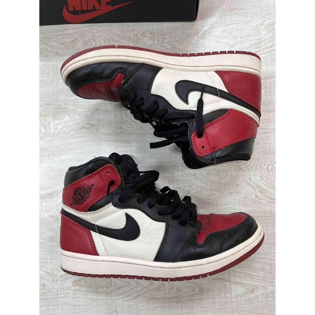 ナイキ エアジョーダン1 レトロ ハイ OG BRED TOE 26cm
