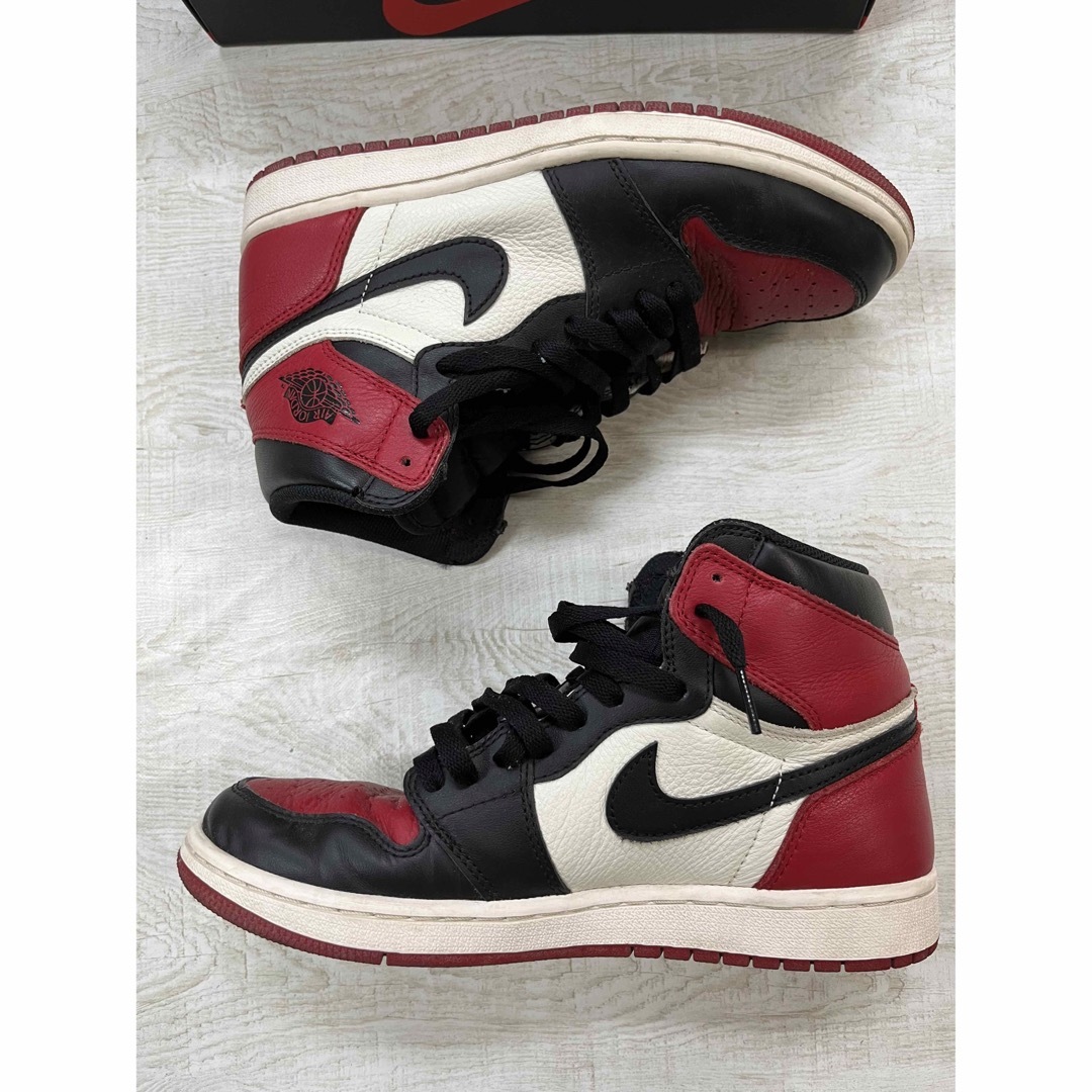 ナイキ エアジョーダン1 レトロ ハイ OG BRED TOE 26cm | フリマアプリ ラクマ