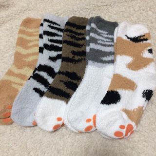 フェリシモ(FELISSIMO)のフェリシモ 猫足もふもふルームソックス 猫部(ソックス)