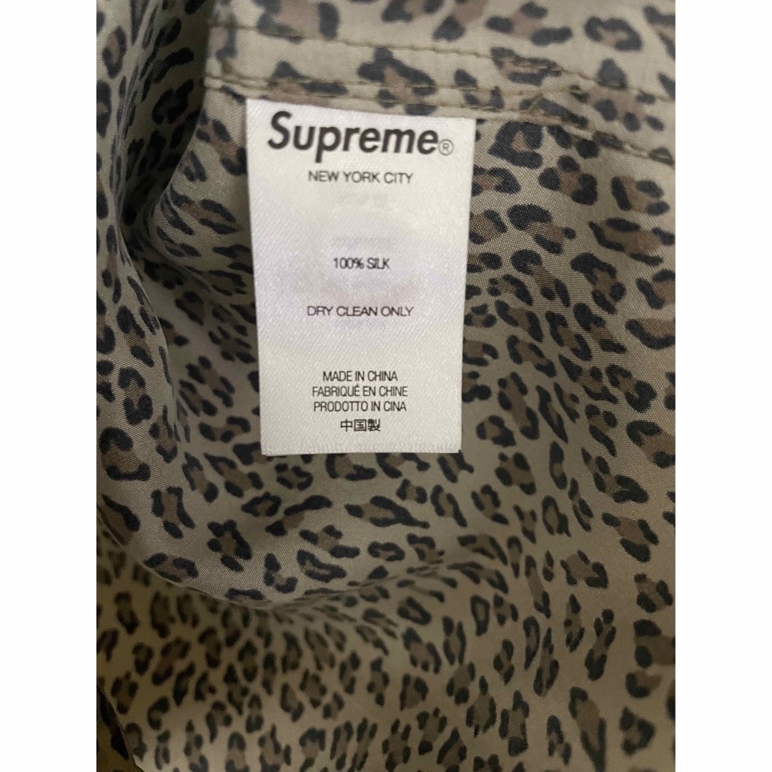 Supreme Leopard Silk S/S Shirt "Tan" 「M」 3