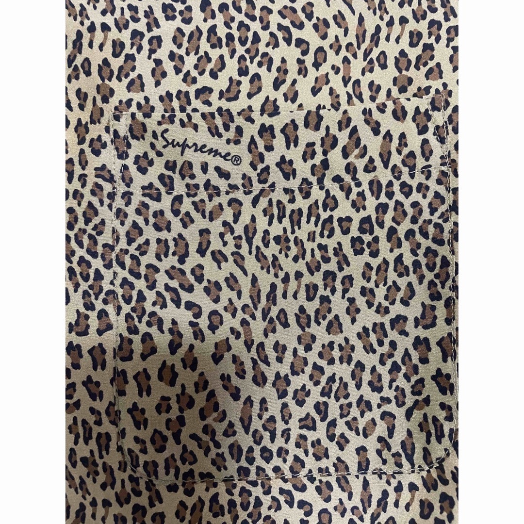 Supreme Leopard Silk S/S Shirt "Tan" 「M」 5