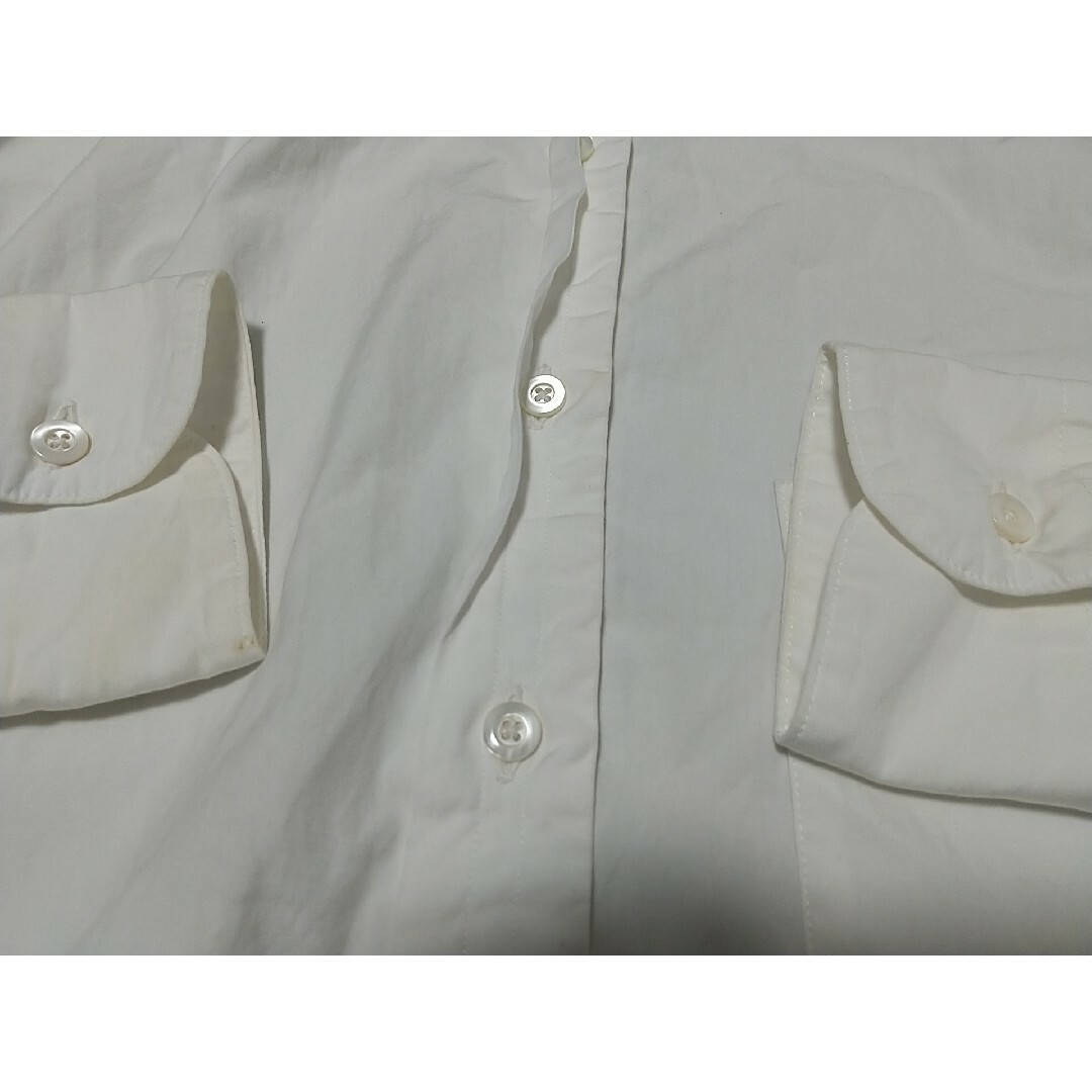 STILL BY HAND(スティルバイハンド)のUNIFY STILL BY HAND 長袖シャツ 白 ユニフィー 日本製 服 レディースのトップス(シャツ/ブラウス(長袖/七分))の商品写真