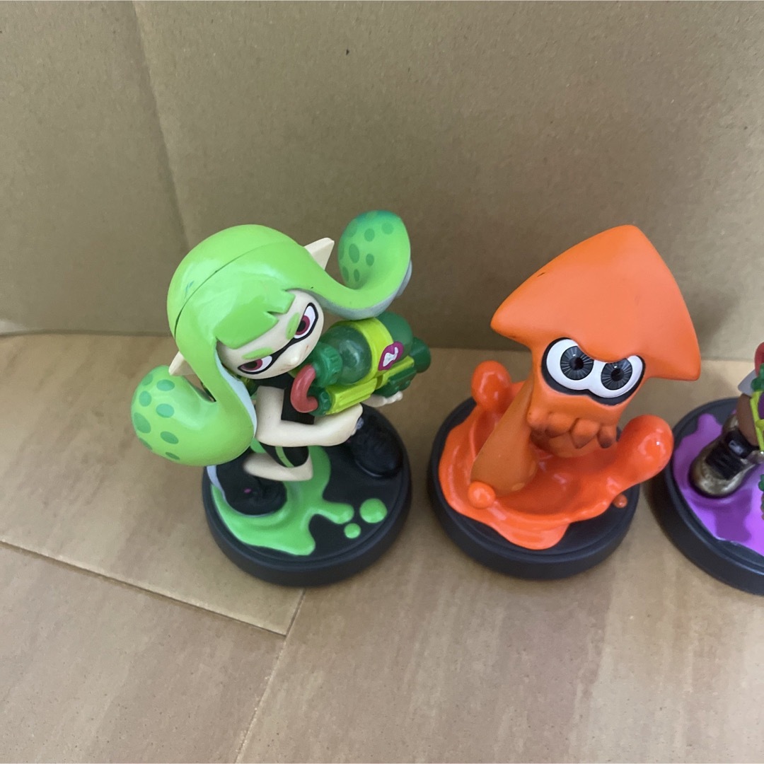 amiibo スプラトゥーン アミーボ 限定カラー 3体 ガール イカ ボーイの