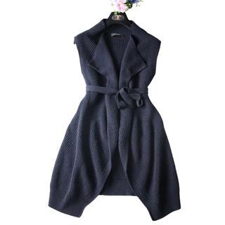 マックスマーラ(Max Mara)の新品同様　Max Mara マックスマーラ　ふんわり♪ リブ　ニットジレコート(ベスト/ジレ)