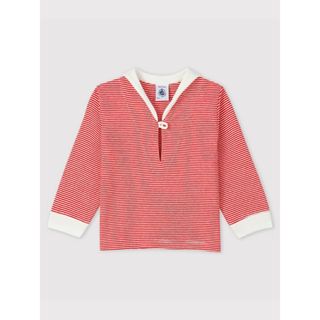 プチバトー(PETIT BATEAU)のセーラーカラーミラレ長袖Tシャツ プチバトー カットソー キッズカットソー (シャツ/カットソー)