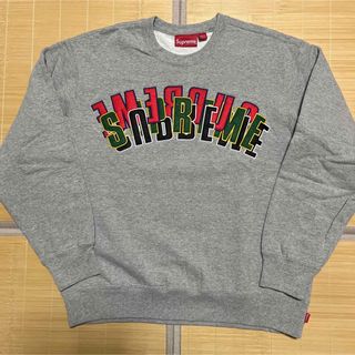 21ss Supreme Stacked Crewneck スウェット　GREY