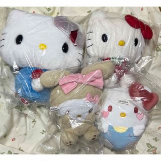 ハローキティ(ハローキティ)の♡非売品・プライズ♡ハローキティ♡ぬいぐるみ4点セット♡(ぬいぐるみ)