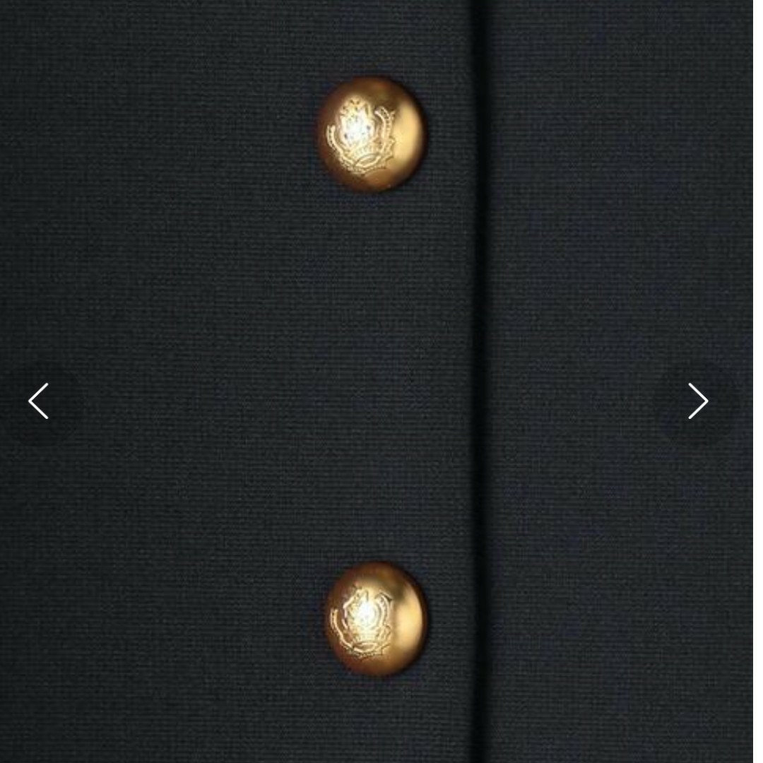 UNITED ARROWS 金ボタン ノーカラージャケット