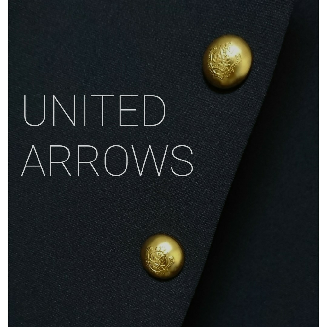 UNITED ARROWS 金ボタン ノーカラージャケット