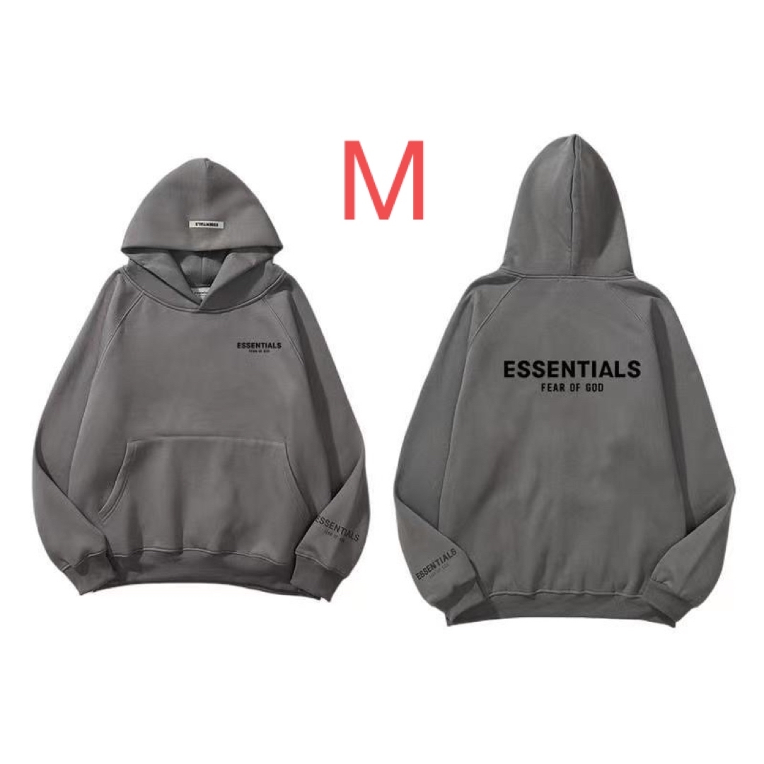 Essential(エッセンシャル)のESSENTIALS パーカー男女兼用 高級感 フート付き 後ろLOGO メンズのトップス(パーカー)の商品写真