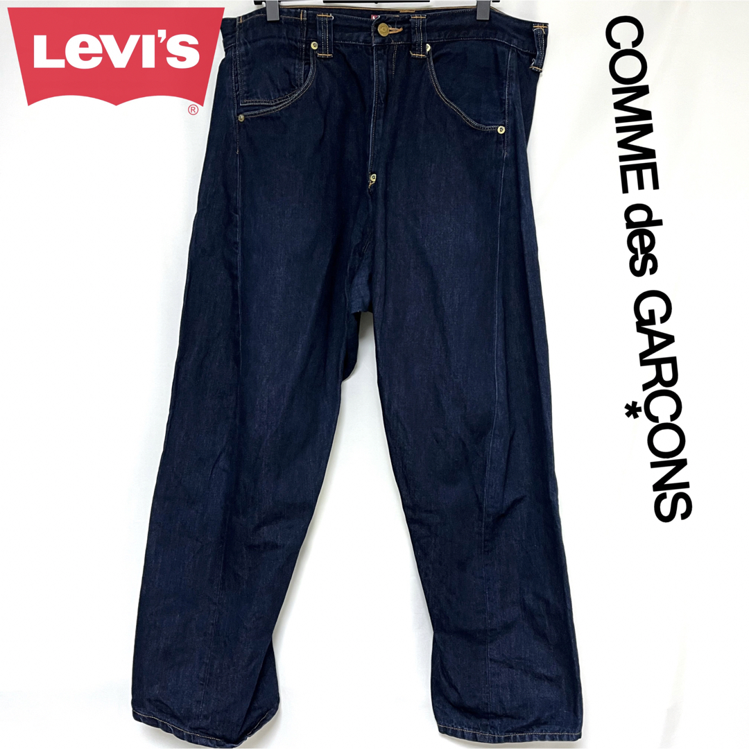 メンズ19SS LEVI'S × GARCONS 綿リネンデニム 迷彩C柄 デニム　M