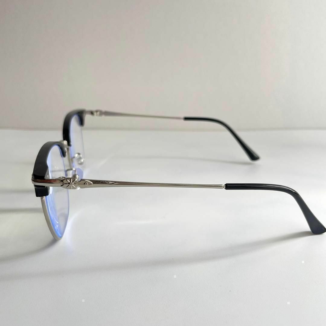 Import & Select(インポートアンドセレクト)の老眼鏡リーディンググラスシニアグラスブルーライトカット黒シルバーメガネ +2.0 メンズのファッション小物(サングラス/メガネ)の商品写真
