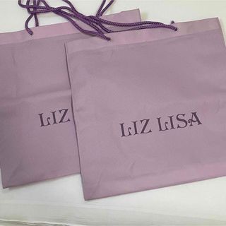 リズリサ(LIZ LISA)の【訳あり】LIZLISA リズリサ　不織布　紫　ショッパー　ショップ袋　2枚(ショップ袋)