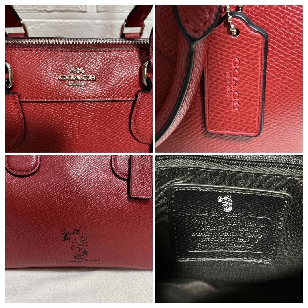 COACH スヌーピー 2way ハンドバッグ ショルダー 5