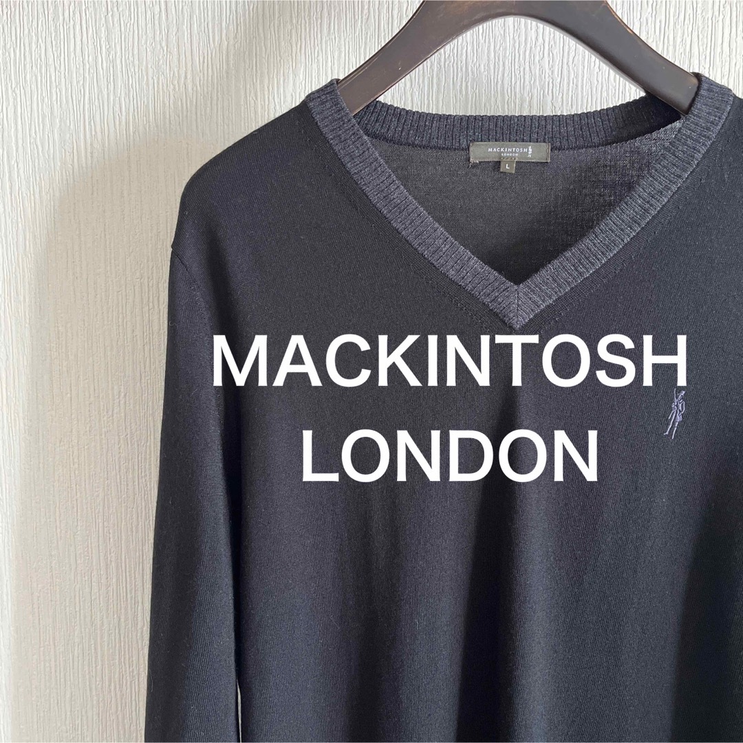 【極美品】MACKINTOSH LONDON ハイゲージ　Vネックニットトップス