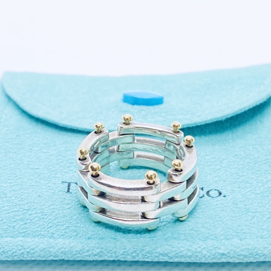 Tiffany&Co ティファニー ヴィンテージ リング コンビ リンク-