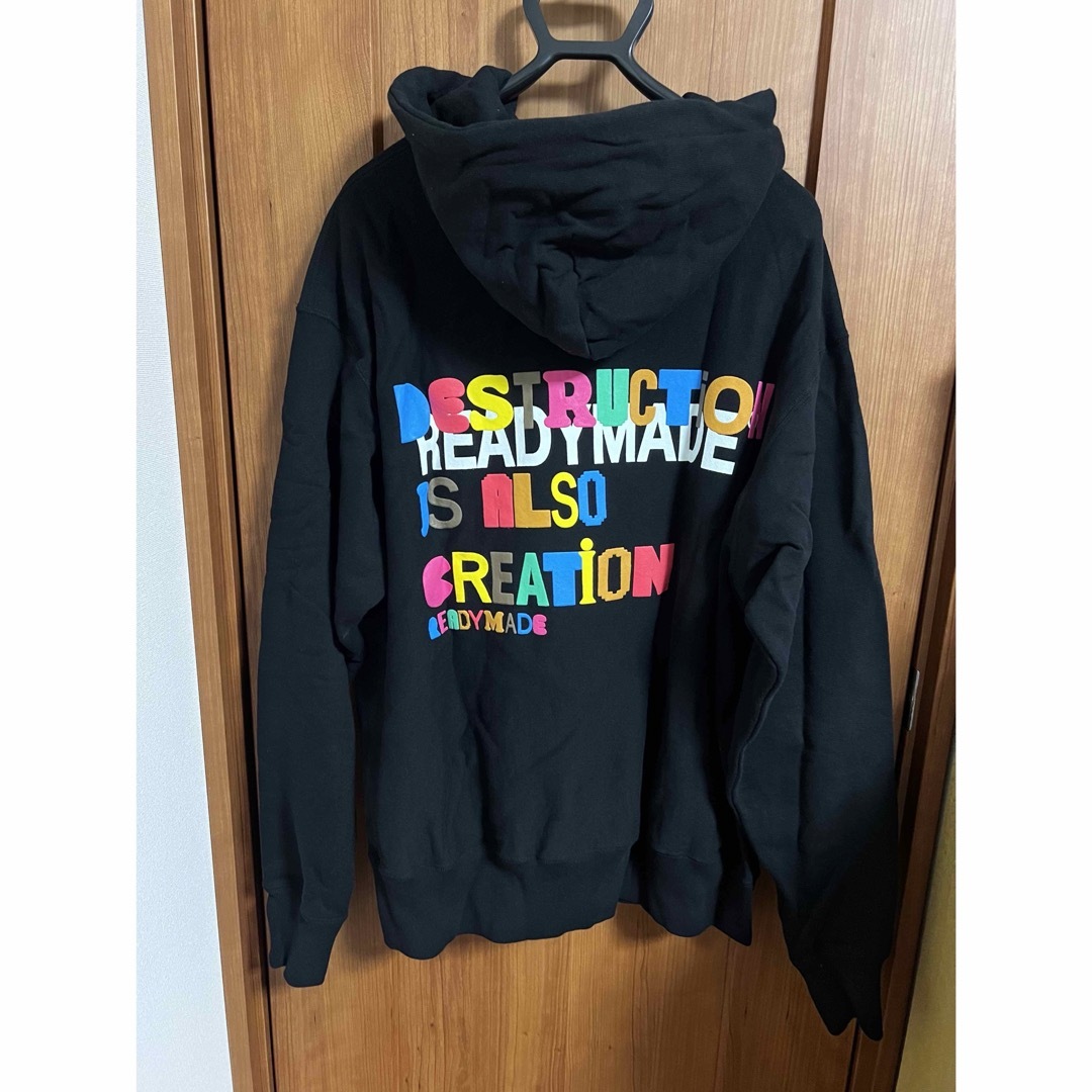 ＊READY MADE COLLAPSED FACE HOODIE パーカー L