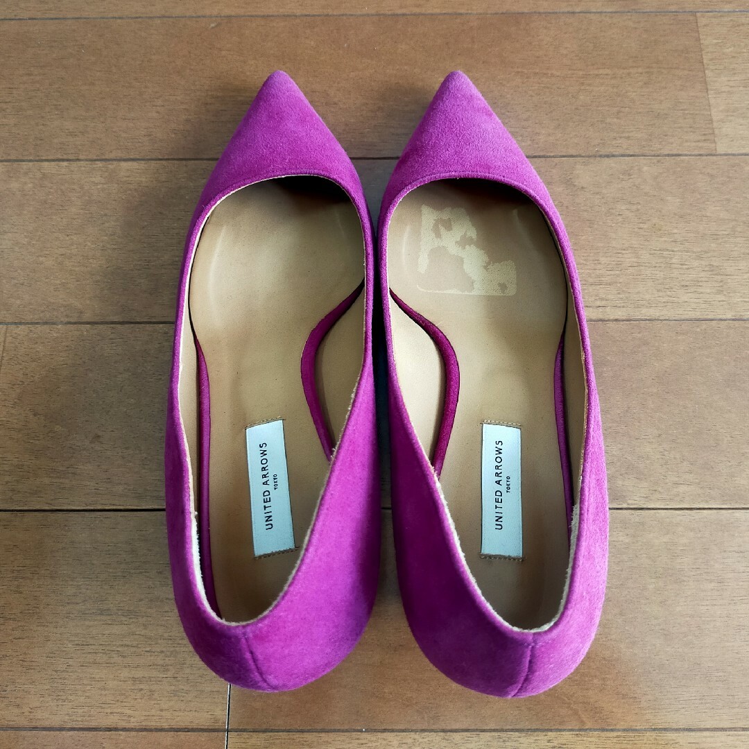 UNITED ARROWS(ユナイテッドアローズ)のユナイテッドアローズ★ピンクパープル パンプス レディースの靴/シューズ(ハイヒール/パンプス)の商品写真