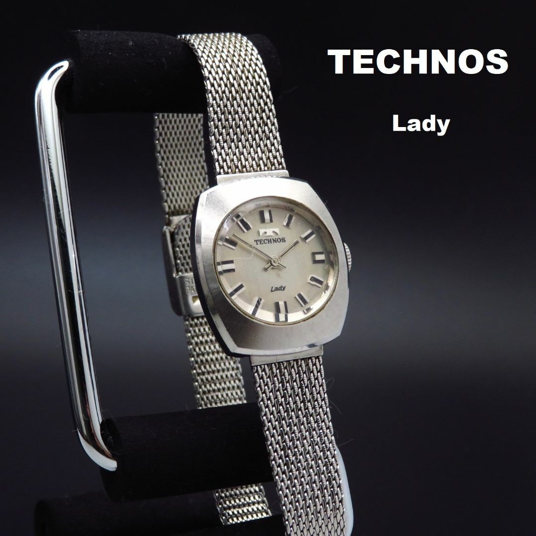 TECHNOS(テクノス)のTECHNOS Lady 手巻き腕時計 ヴィンテージ レディースのファッション小物(腕時計)の商品写真