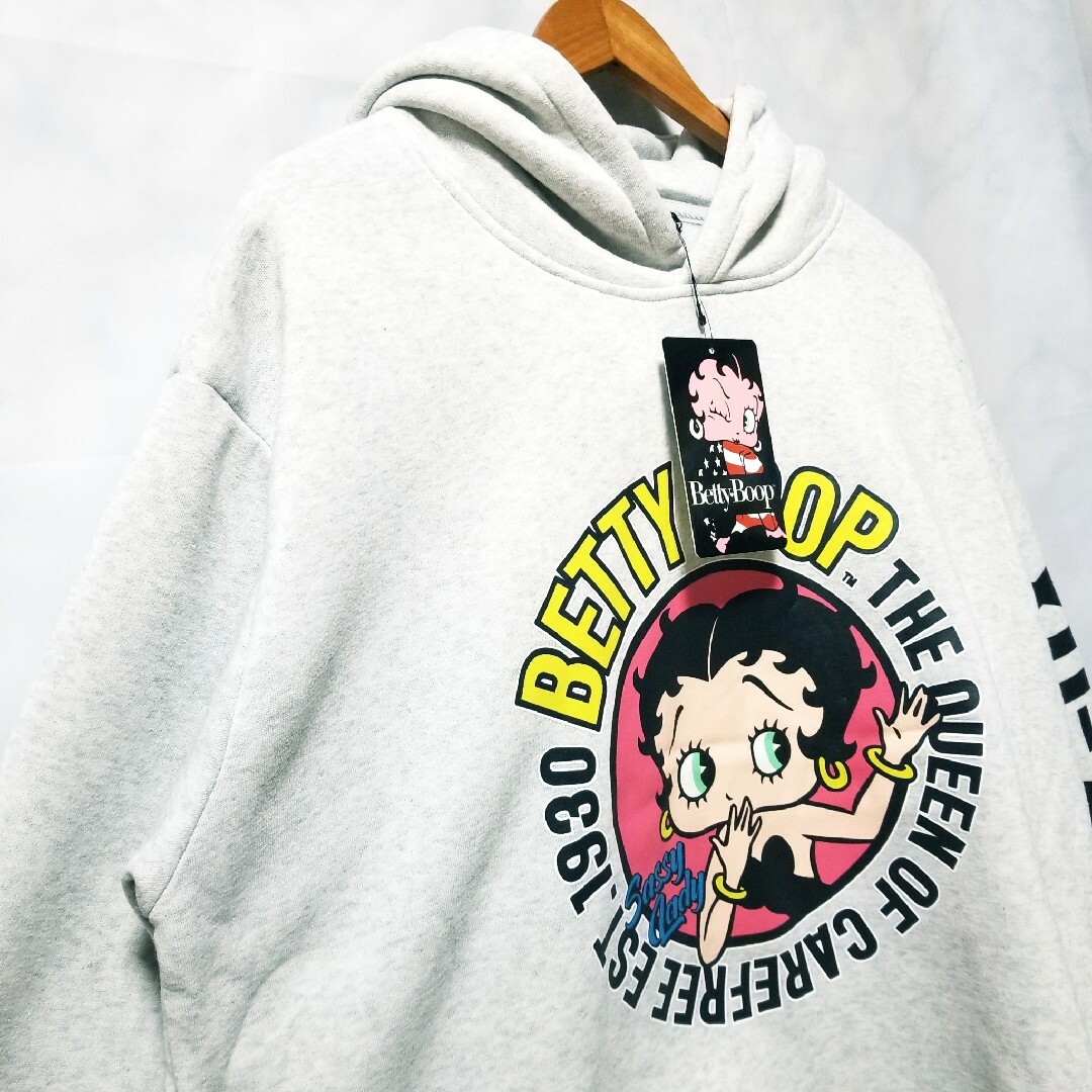 新品タグ付き♦️ベティちゃん Betty Boop 小豆色パーカー