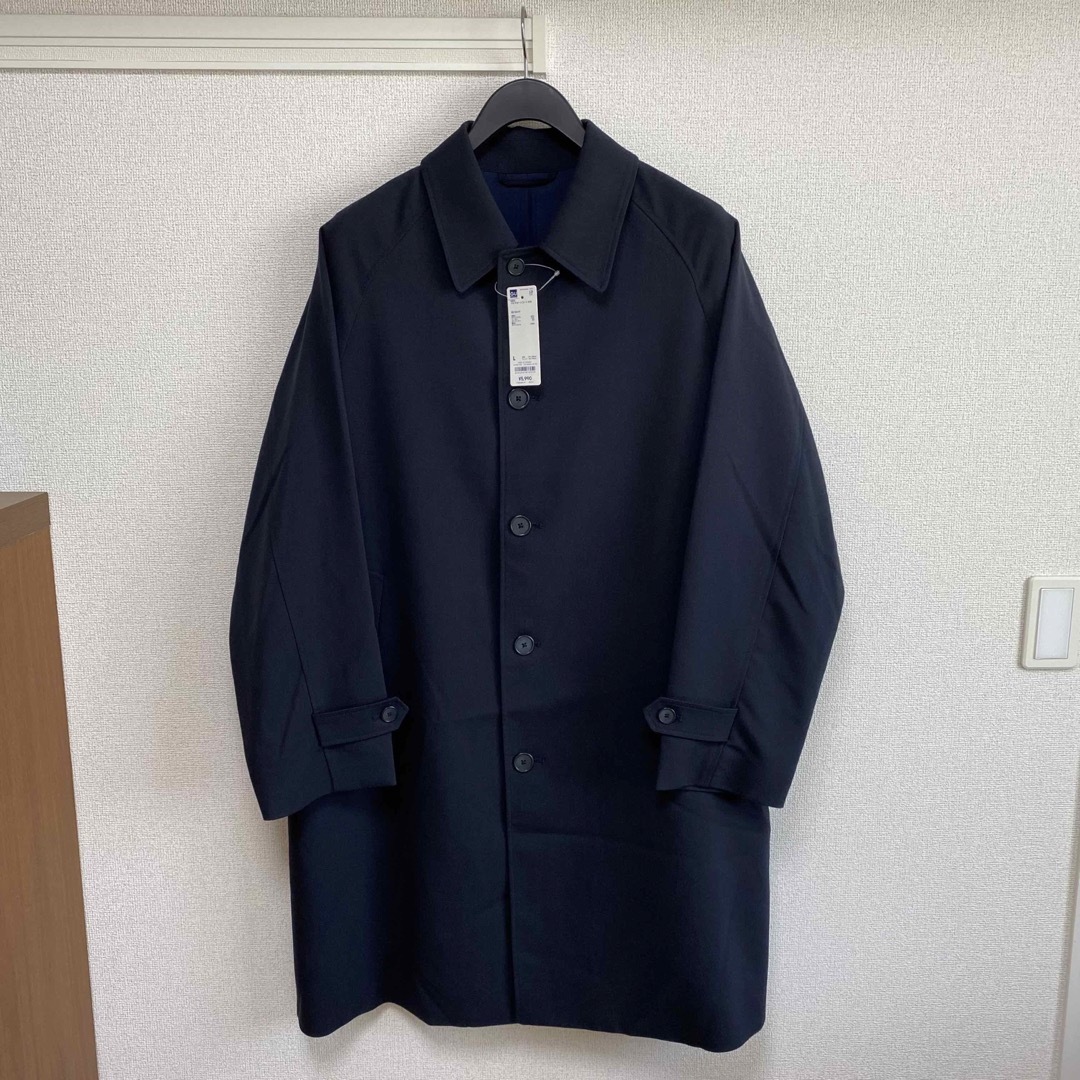 ジーユー バルマカーンコート 69 NAVY MEN L