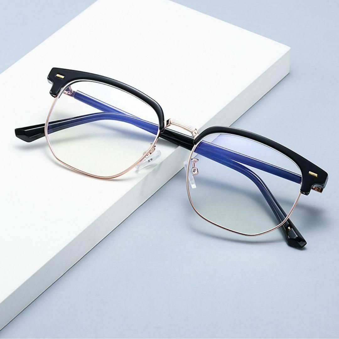 Import & Select(インポートアンドセレクト)の近視用メガネ-3.5レンズブラックおしゃれスタイリッシュアイウェア ブランド眼鏡 メンズのファッション小物(サングラス/メガネ)の商品写真