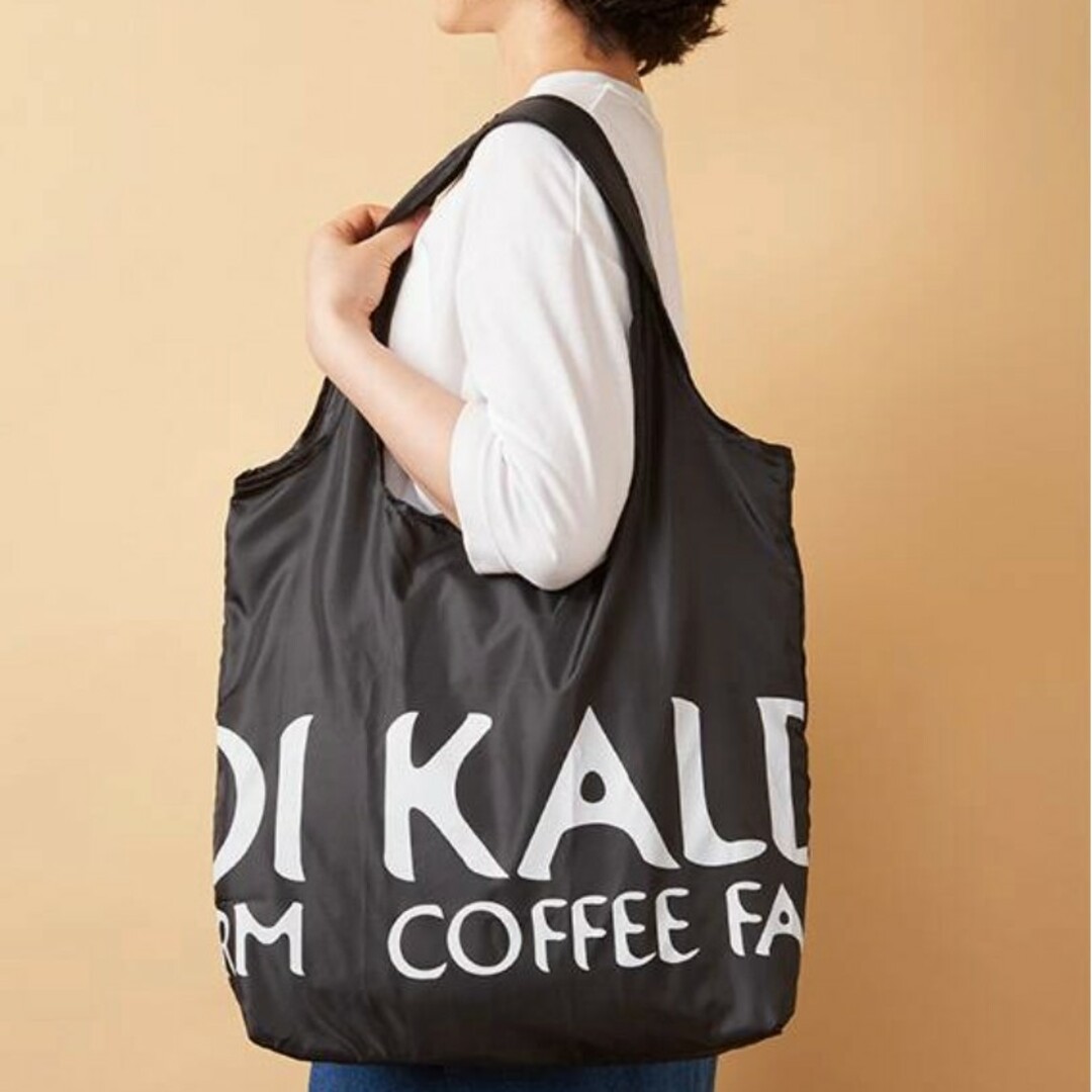 KALDI(カルディ)のカルディ　オリジナルエコバッグ　ブラック　新品未開封未使用 レディースのバッグ(エコバッグ)の商品写真