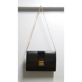 ハナエモリ(HANAE MORI)のHANAE MORI 2way レザー チェーン バッグ ブラック 肩掛け(ショルダーバッグ)