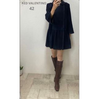 【人気】RED VALENTINO コート アウター ノーカラー 高級 ウール