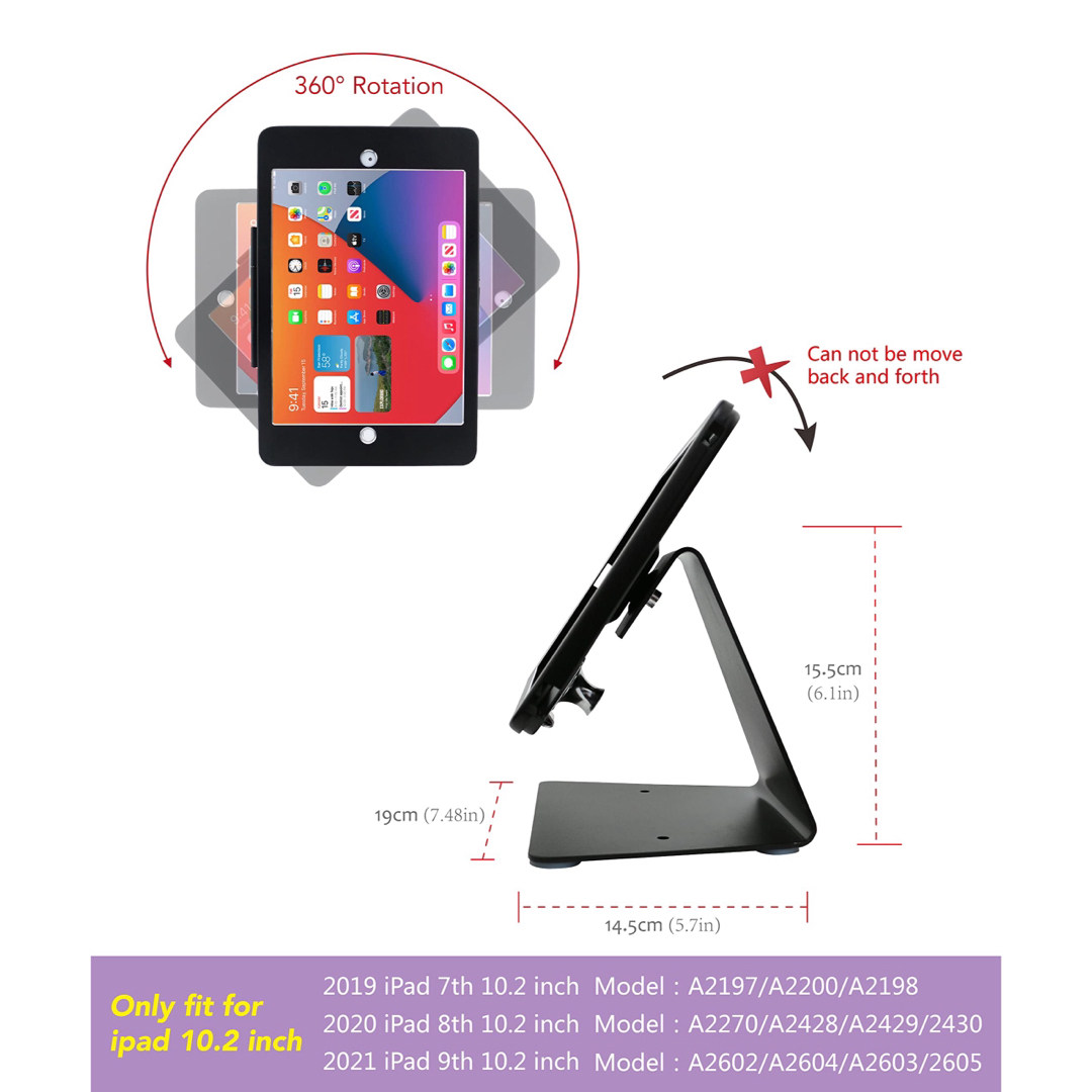 ✨セール✨ipad用スタンド　ipad盗難防止 鍵付き　ipad スタンド スマホ/家電/カメラのスマホアクセサリー(iPadケース)の商品写真