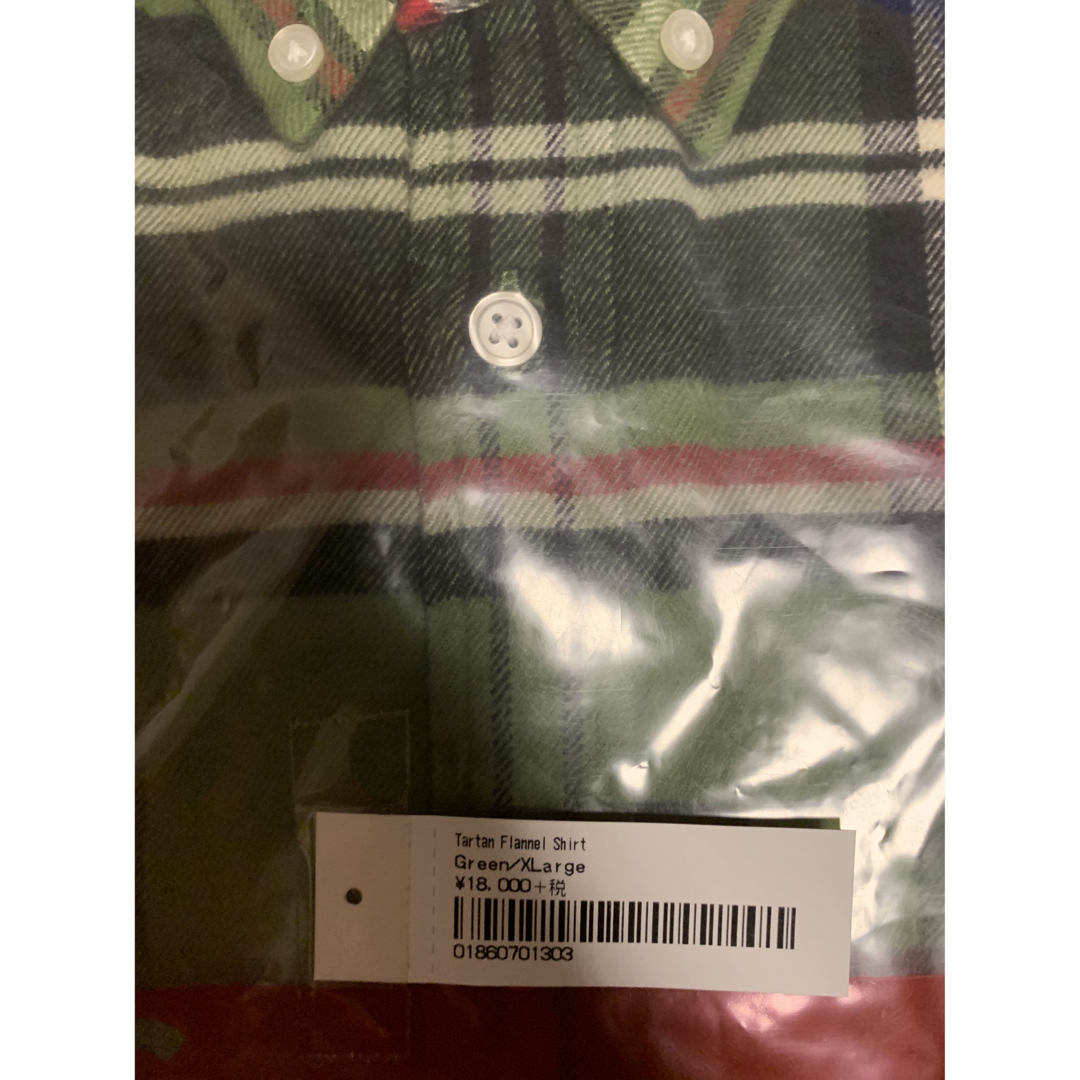 19AW Supreme Tartan Flannel Shirt XL