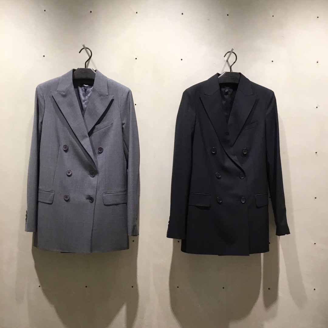 極美品✨セオリー TAILOR ダブルブレストテーラードジャケット ブラック M