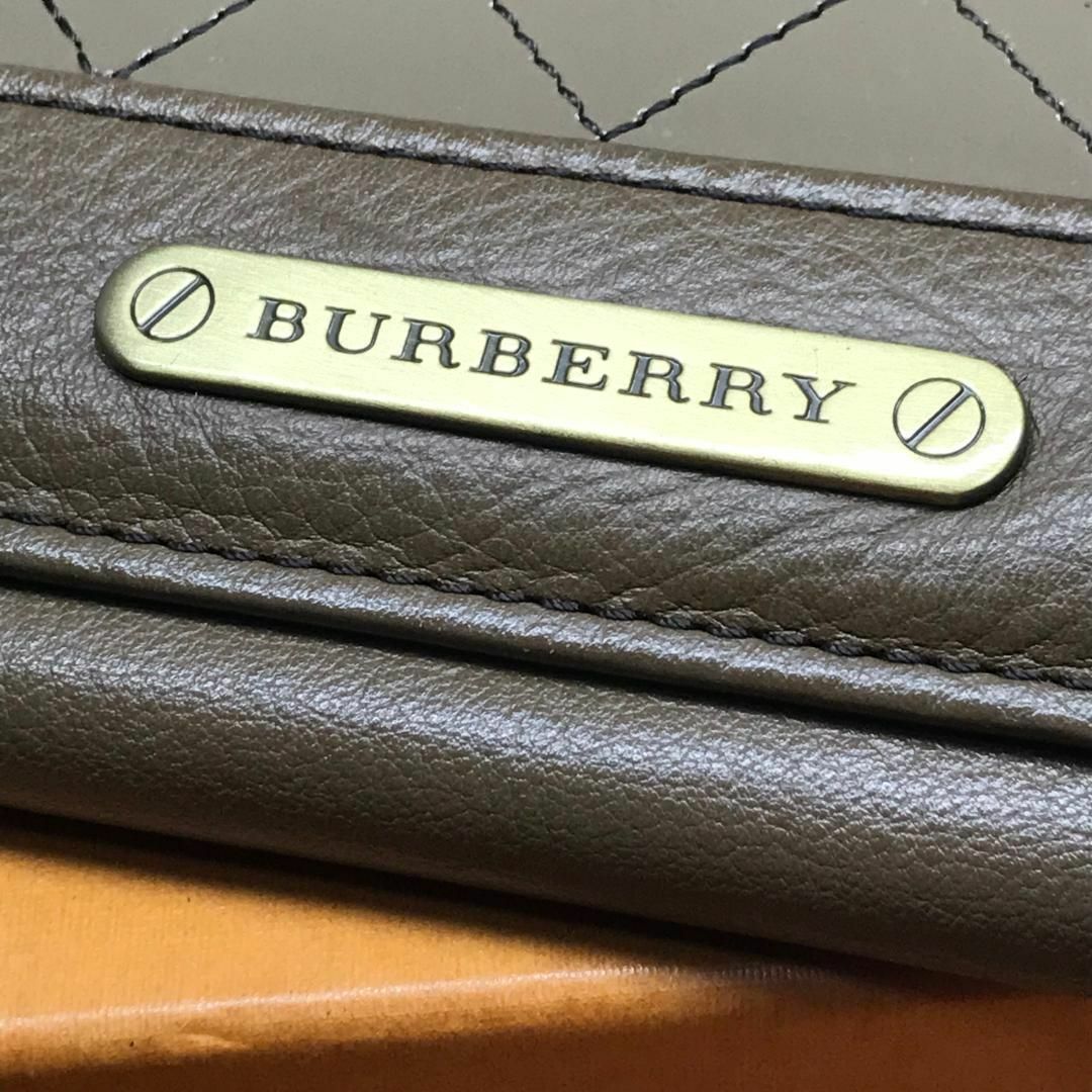 BURBERRY(バーバリー)の美品★ バーバリー★ 長財布 ゴールドプレートロゴ ブラウン エナメル レザー レディースのファッション小物(財布)の商品写真