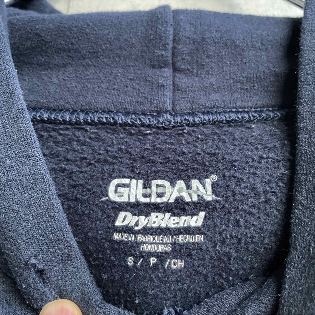 GILDAN(ギルタン)の00年代 GILDAN スウェットパーカー プルオーバー カレッジ ネイビー メンズのトップス(パーカー)の商品写真