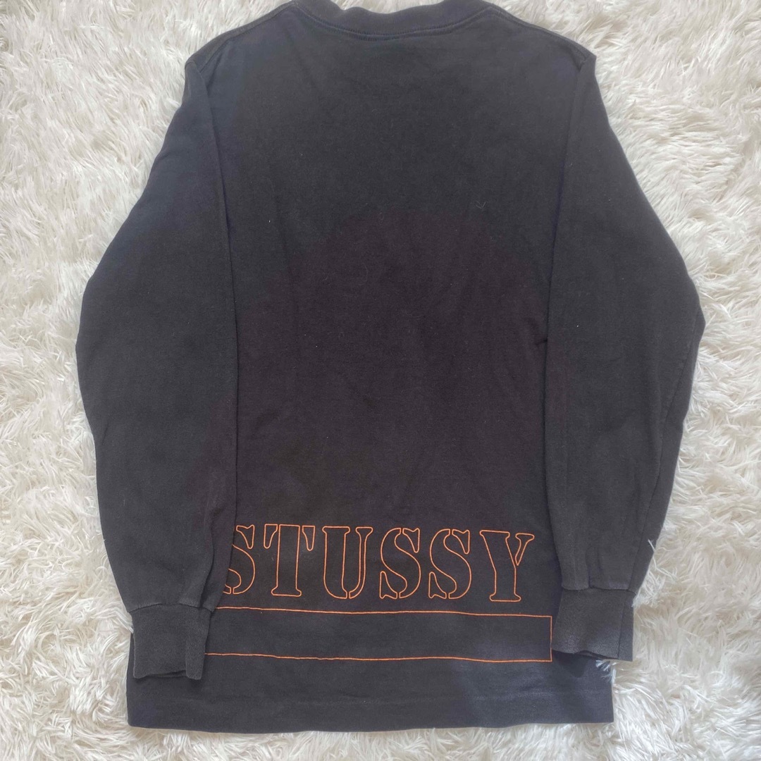 STUSSY(ステューシー)の90s　OLD stussy　USA製　迷彩ロゴ　両面プリント　Tシャツ　S メンズのトップス(Tシャツ/カットソー(七分/長袖))の商品写真