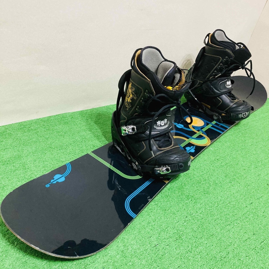 BURTON　初心者おすすめ　万能名機CUSTOM　スノーボードセット　送料込み