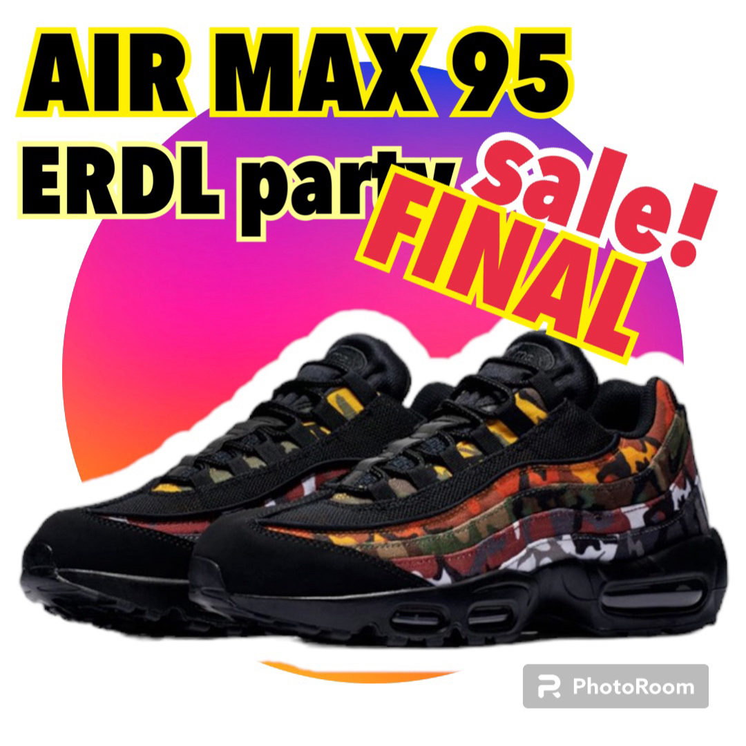 希少納品書有！NIKE AIR MAX 95 ERDL Party BLACK