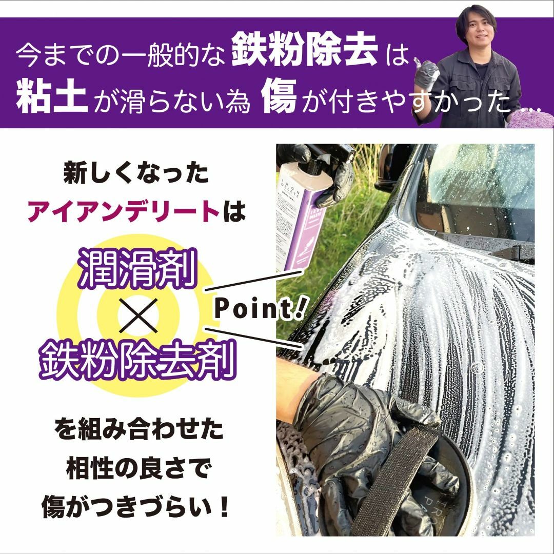 【ながら洗車】 IRON DELETE 『臭くない 鉄粉除去剤 × 潤滑剤 』