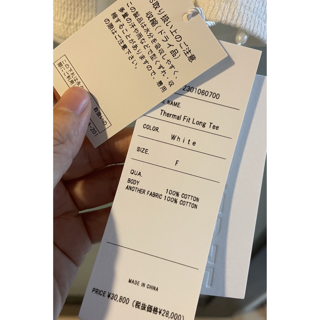 新品タグ付きPERVERZE パーバーズ サーマルT 白