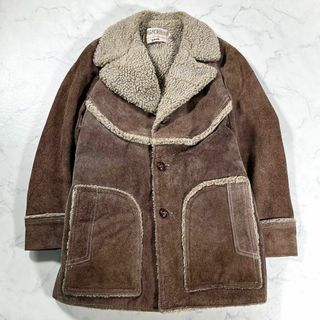 ショット(schott)の【極美品】Schott ショット　ムートン　スエード　ボア　ランチャーコート(レザージャケット)