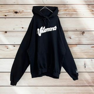 数少 vetements Champion テープロゴフーディー