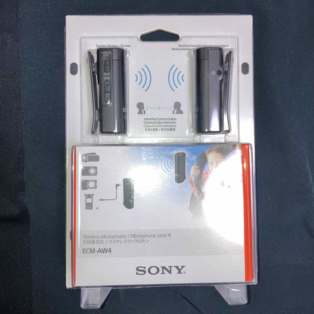 SONY(ソニー)のワイヤレスマイクロホンECM-AW4 楽器のレコーディング/PA機器(マイク)の商品写真