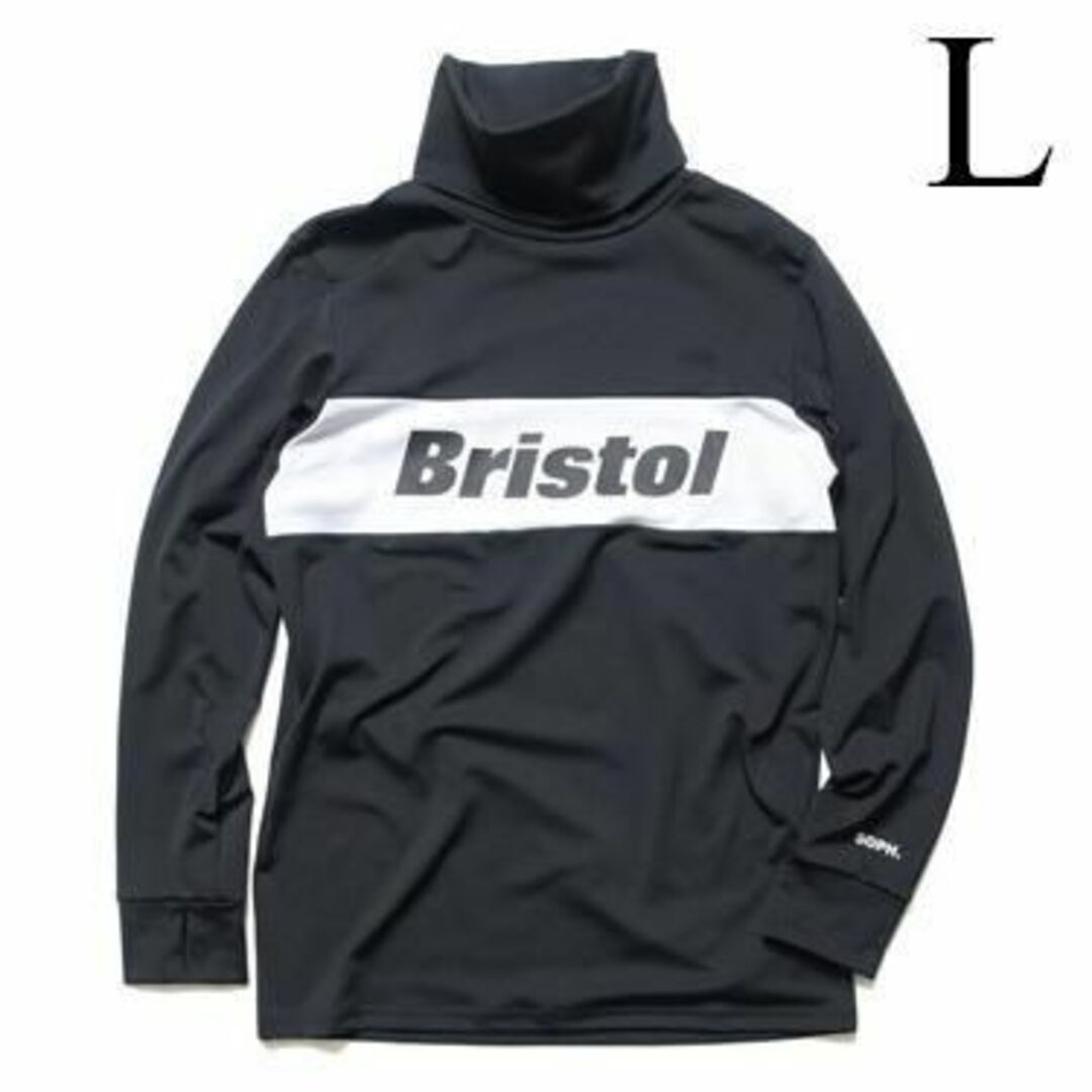 L FCRB WINDPROOF L/S HIGHNECK TOP 黒-